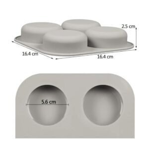 Molde Circulos #2 4 cavidades. Molde Circulos #2 4 cavidades.