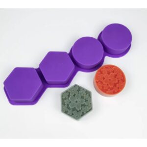 Molde Circulos con Hexágono Molde Circulos con Hexágono