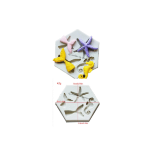 Molde Cola de Sirena, Estrella y Caballo de mar Molde Cola de Sirena, Estrella y Caballo de mar