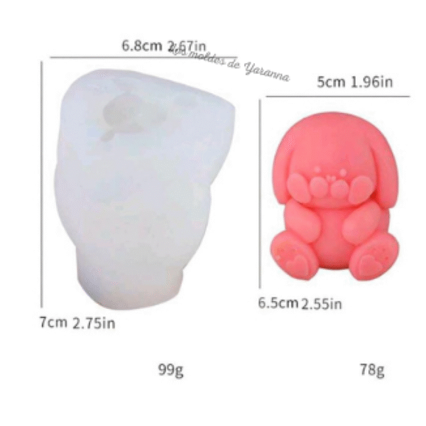 Molde Conejito #2 Orejas Grandes