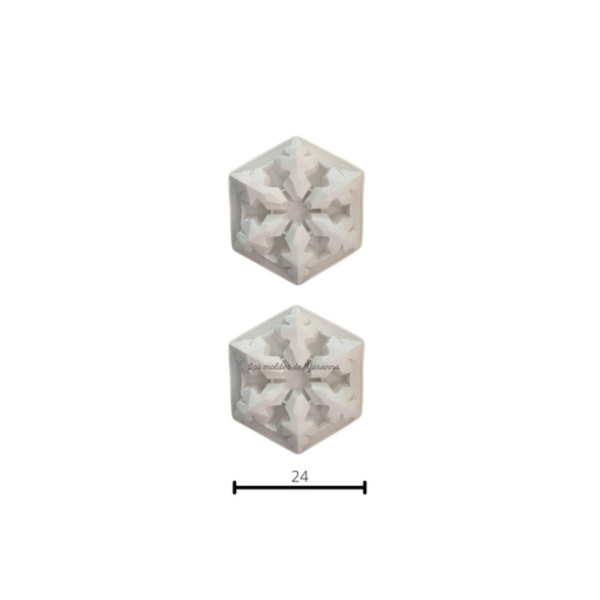 Molde Copo de Nieve Grande. Molde Copo de Nieve Grande.
