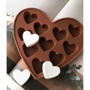 Molde Corazón 10 cavidades Molde Corazón 10 cavidades