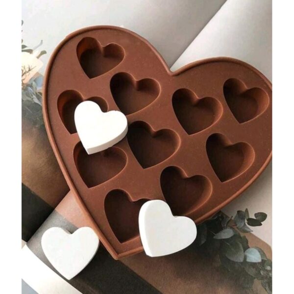 Molde Corazón 10 cavidades