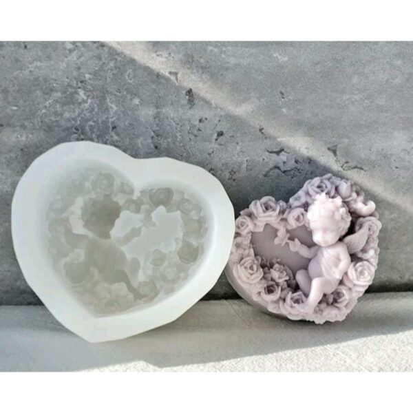 Molde Corazón con Angel