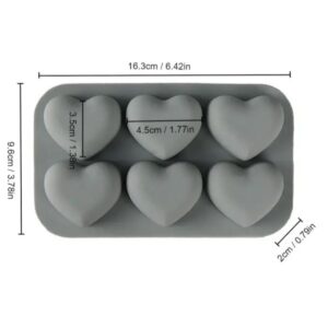 Molde Corazón Love 6 cavidades Molde Corazón Love 6 cavidades