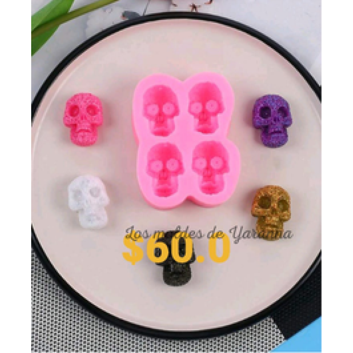 Molde Craneos 4 cavidades