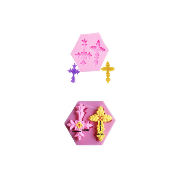 Molde Cruces 2 Cavidades