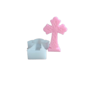Molde Cruz con flor Molde Cruz con flor
