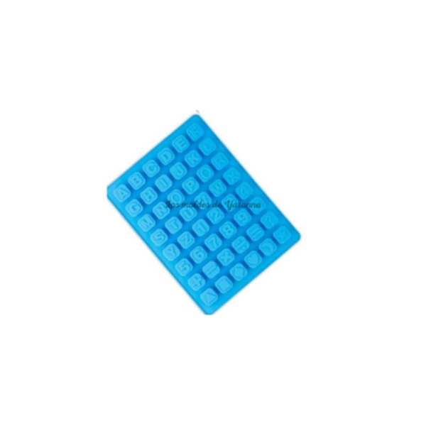 Molde de Letras y Números en cubos.