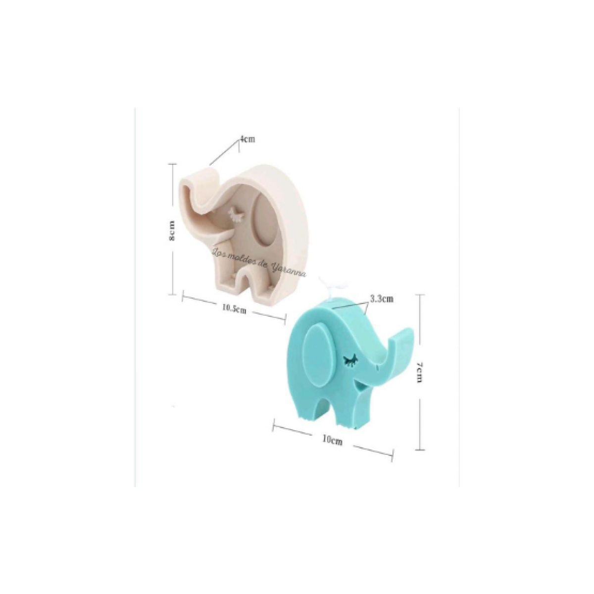Molde Elefante Vela