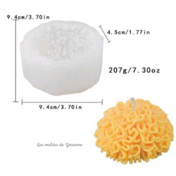 Molde Flor de Cempasuchil Molde Flor de Cempasuchil