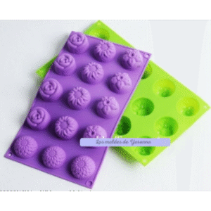 Molde Flores Diferentes 15 cavidades Molde Flores Diferentes 15 cavidades
