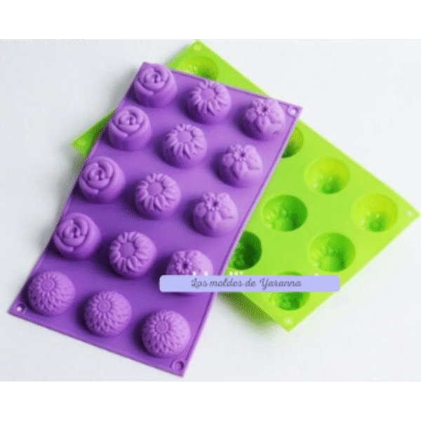 Molde Flores Diferentes 15 cavidades