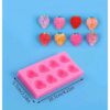 Molde Fresas 8 cavidades
