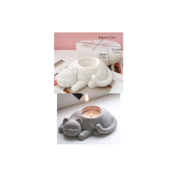 Molde Gatito Acostado