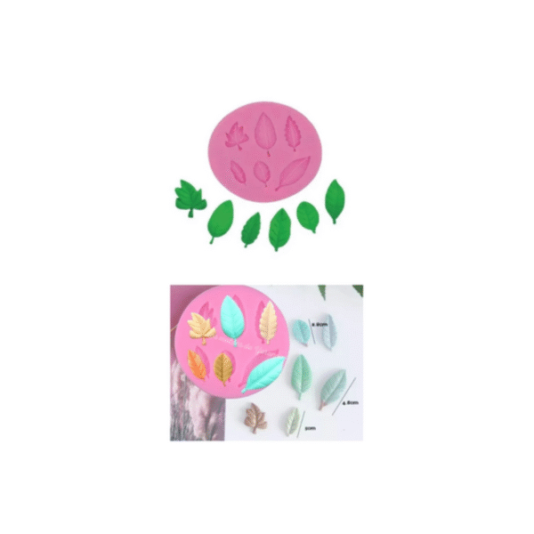 Molde Hojas 6 cavidades