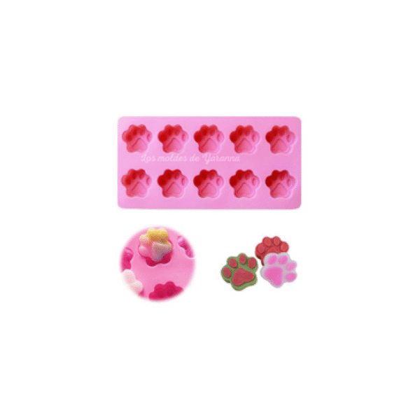 Molde Huellitas 10 cavidades.