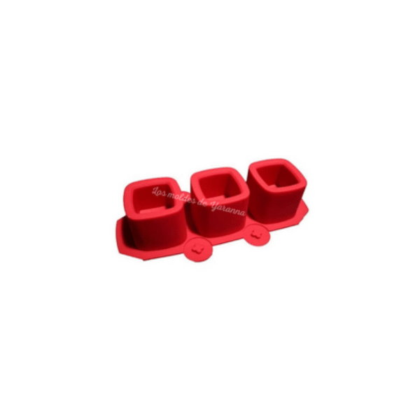 Molde Maceta Cuadrada 3 Cavidades