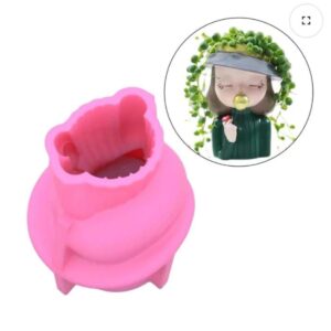 Molde Maceta Niña con Paleta Molde Maceta Niña con Paleta