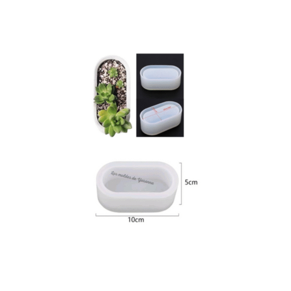 Molde Maceta Ovalada