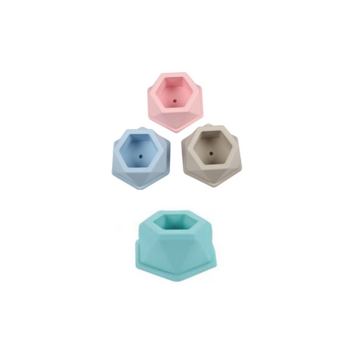 Molde Macetero Hexagonal