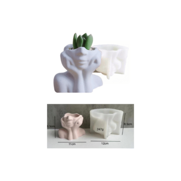 Molde Macetero Mujer Mitad Molde Macetero Mujer Mitad
