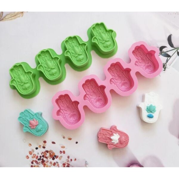 Molde Mano de Fátima 4 cavidades