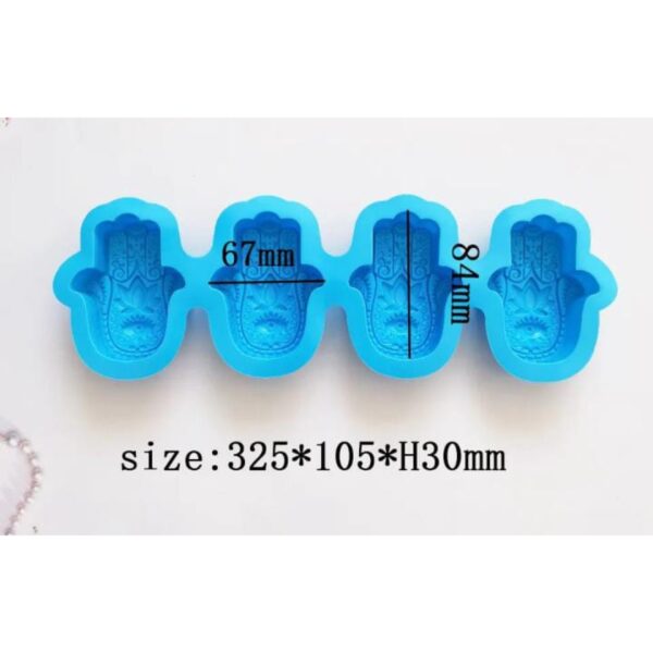 Molde Mano de Fátima 4 cavidades