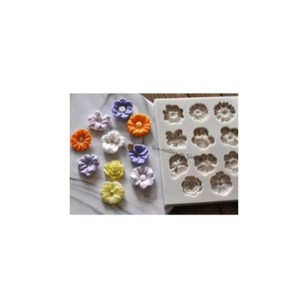 Molde Mini Flores 11 Cavidades Molde Mini Flores 11 Cavidades