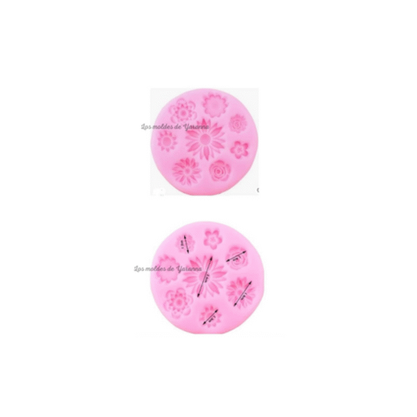 Molde Mini Flores Mixtas