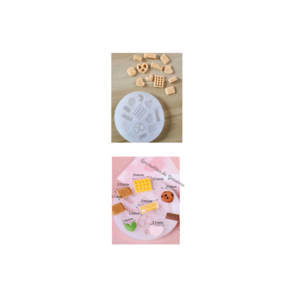 Molde Mini Galletas 12 cavidades