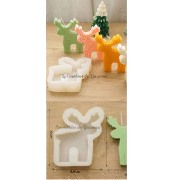 Molde Navidad Reno 2D