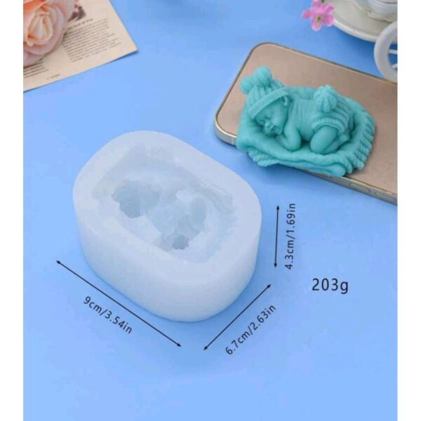 Molde Niño Bebé con Mantita