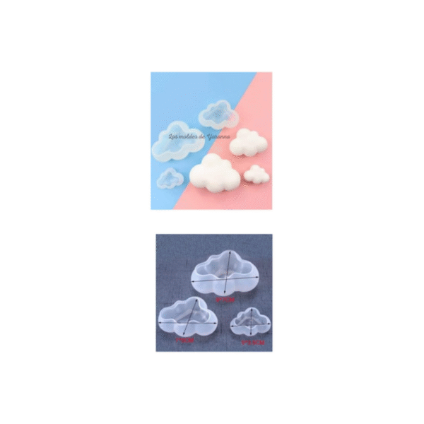 Molde Nubes 3 piezas