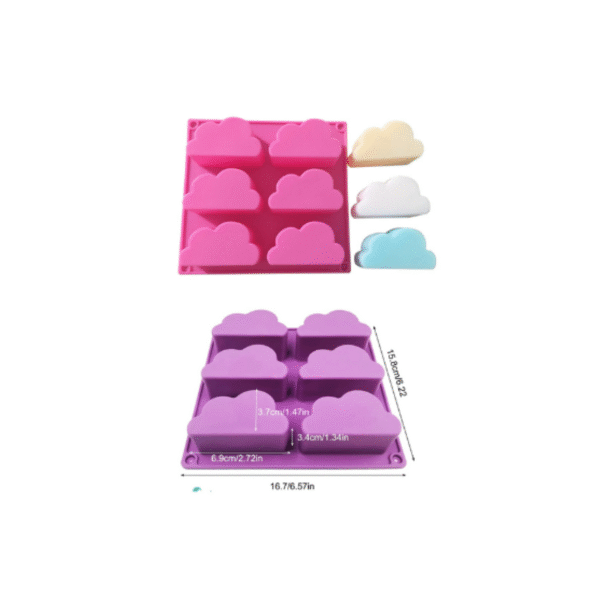 Molde Nubes 6 cavidades