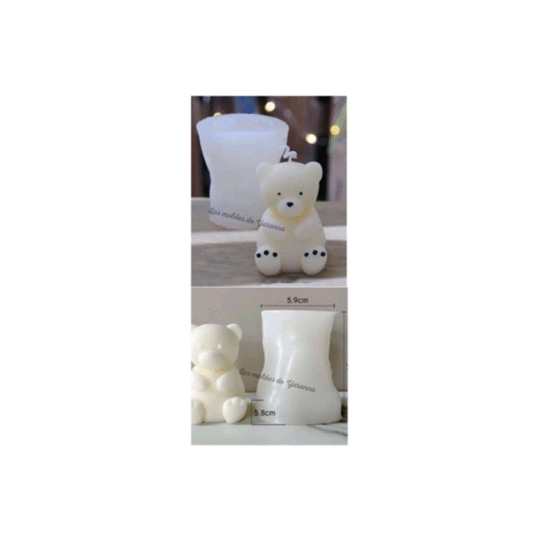 Molde Oso Sentado 3D
