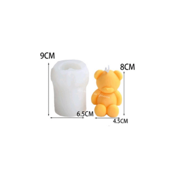 Molde Oso Sentado Grande 3D