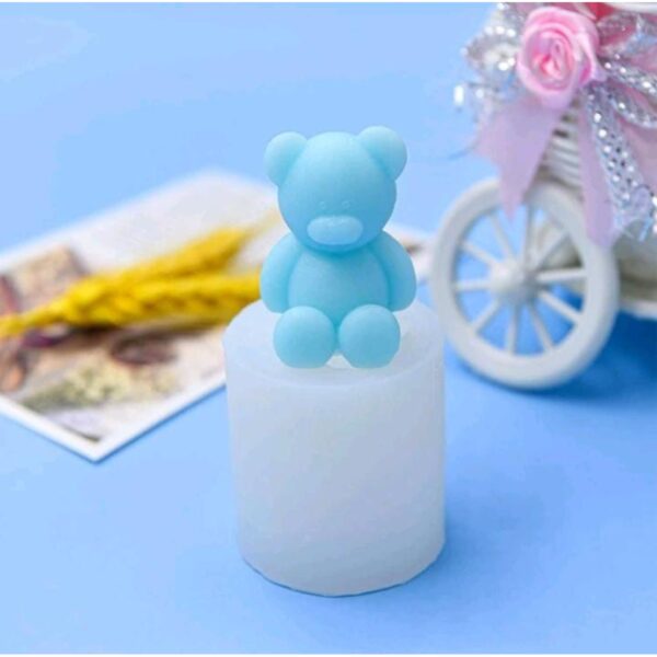 Molde Oso Sentado Pequeño 3D
