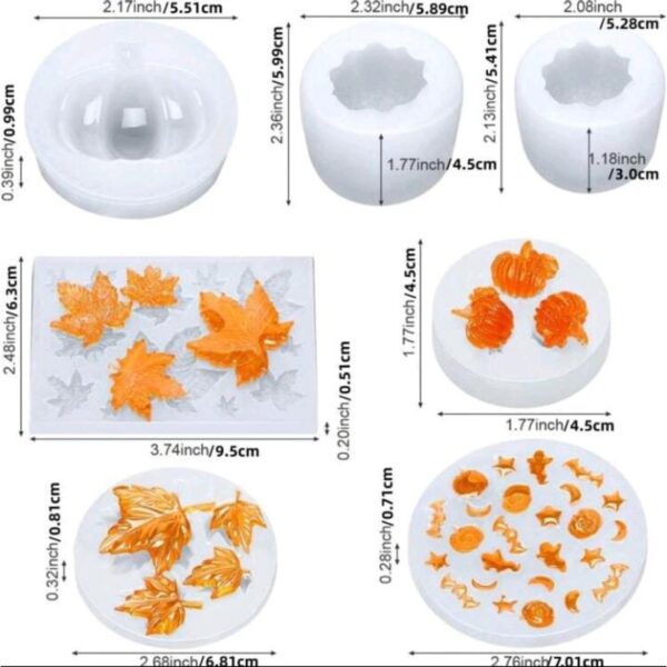 Molde Otoño paquete de 7 piezas Molde Otoño paquete de 7 piezas