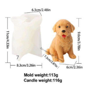 Molde Perrito sentado Molde Perrito sentado