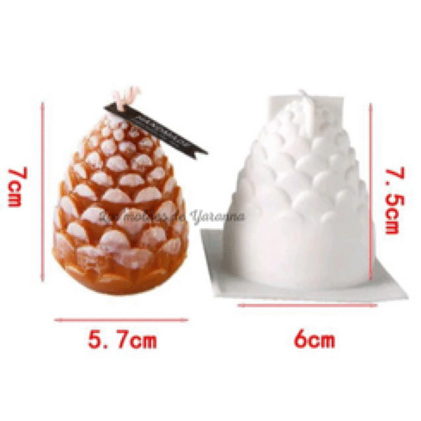 Molde Piña de Navidad