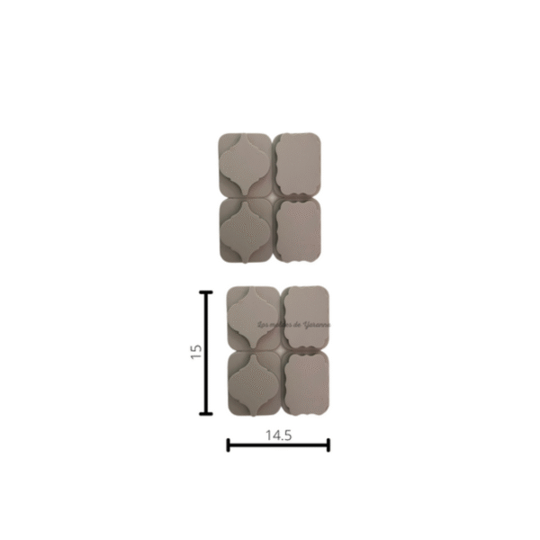 Molde Rectangulos con diseño