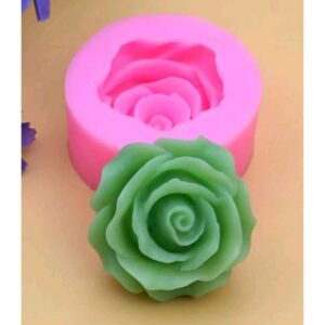 Molde Rosa Mediana Vela 5 cm diamétro.