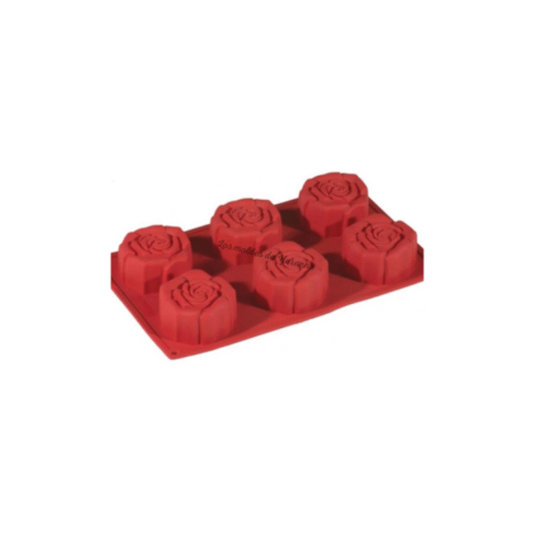 Molde Rosas 6 Cavidades