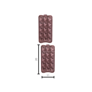 Molde Triángulos 3D 15 Cavidades Molde Triángulos 3D 15 Cavidades