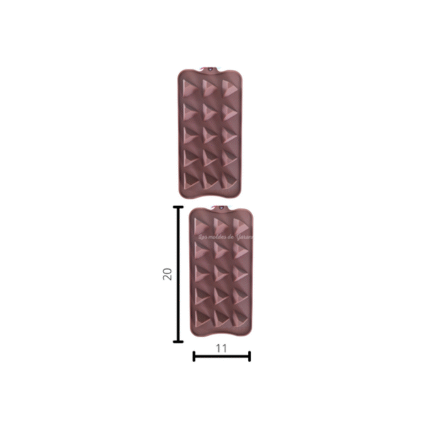 Molde Triángulos 3D 15 Cavidades