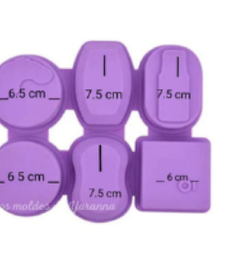 Molde Varias Figuras 6 Cavidades