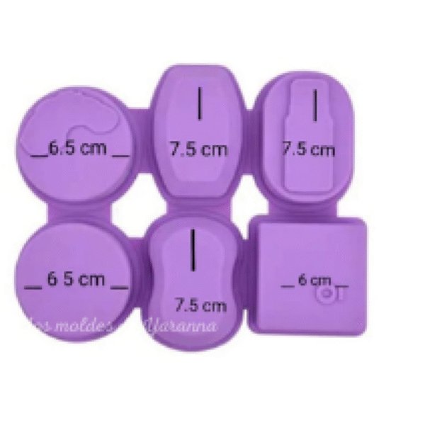 Molde Varias Figuras 6 Cavidades Molde Varias Figuras 6 Cavidades