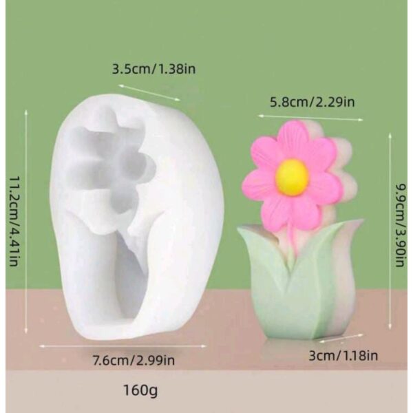 Molde Vela Flor