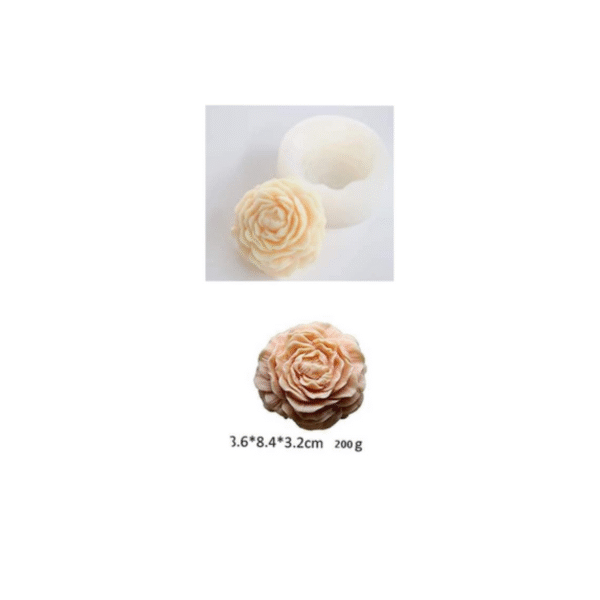 Molde Vela Peonia Mediana